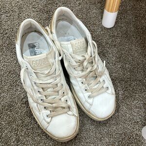 Worn golden goose small platform sneakers